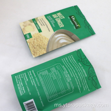 Sesuaikan Beg Pembungkusan ZipLock Mylar Stand Up